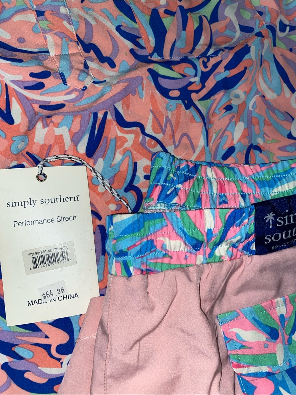 New Simply Southern Performance Stretch Shorts & Polo Shirt to Match - Picture 2 of 6